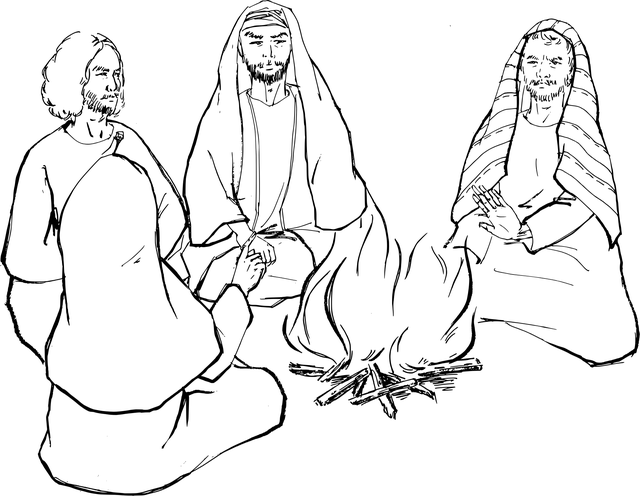 Free peter bible storying vector