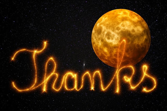 Free thank you universe space illustration