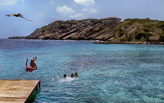Baden, Tauchen, Urlaub, Meer, Karibik