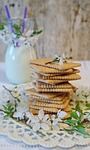 cookies, butter biscuits, glass