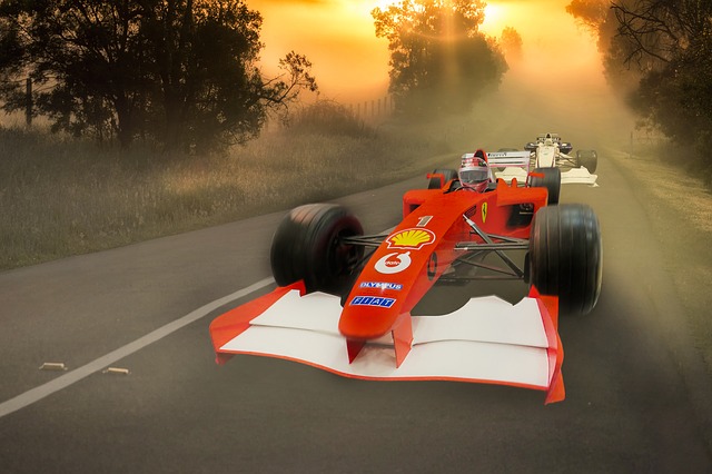 Free sports car racing formula 1 illustration