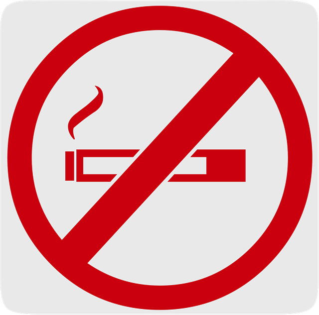 Free non-smoking area not allowed illustration