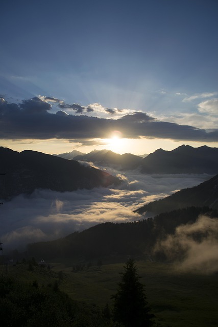 Amanecer, Atardecer, La Atmósfera