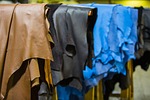 leather, skins, hides