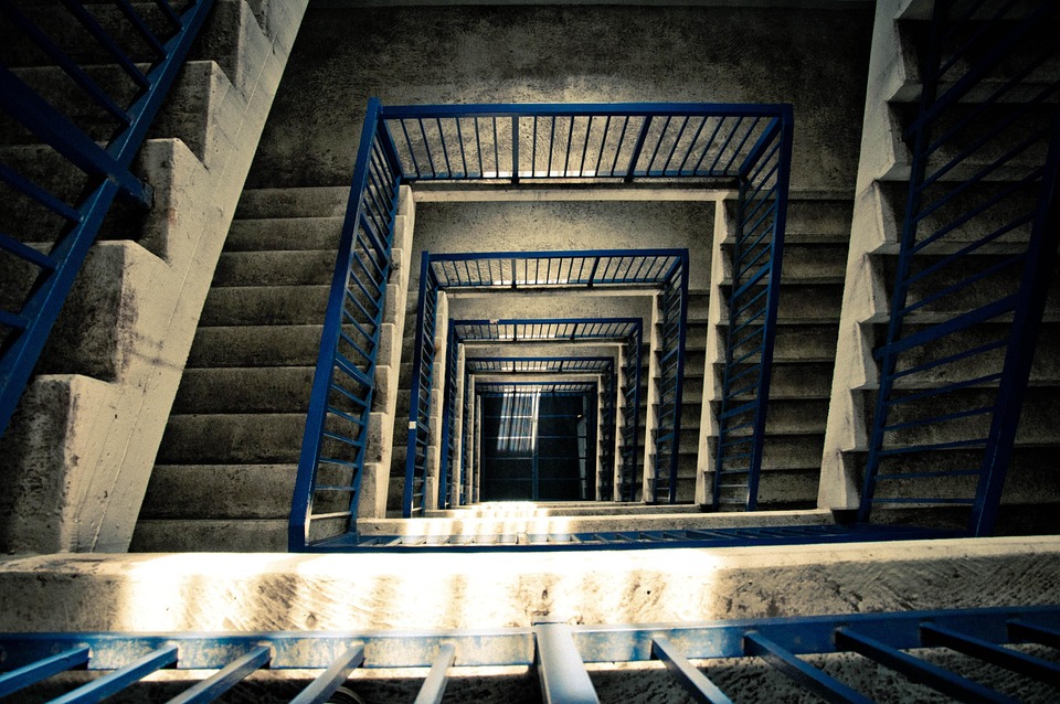 Escaleras, Arquitectura, Torre, Barandilla