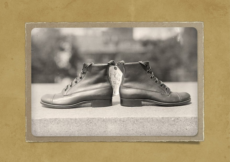 Shoes Photo Vintage Old Antique Brown Decoration Shoes Photo Vintage Old Antique Brown Decoration