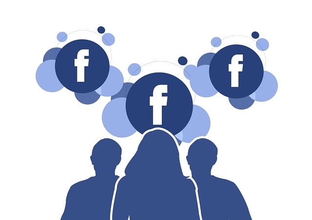 Free facebook friends communication illustration