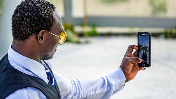 Selfi, Handy, Smartphone, Touristen