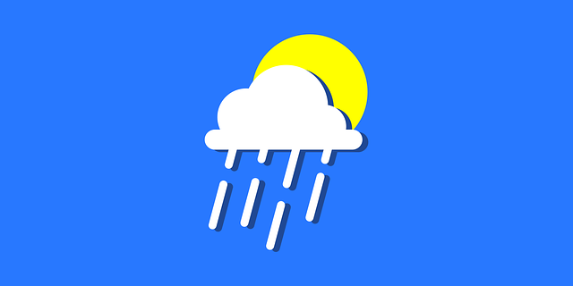 Free clouds rain sun vector