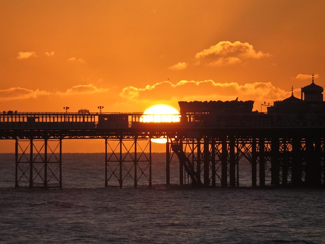 Free Sunrise Pier photo and picture