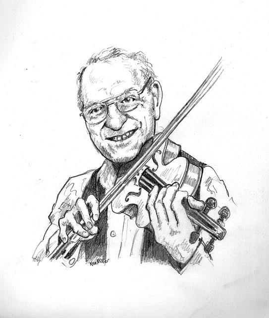 Download free HD stock image of Fiddler Veteran Free fiddler veteran music illustration