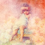 scrapbook, angel, texture