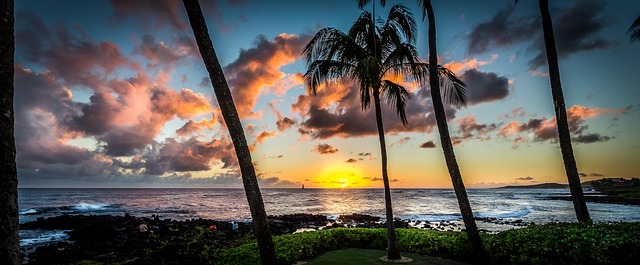 Free Sunset Hawaii photo and picture