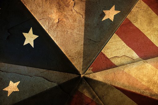 Americana, Antiquität, Jahrgang, Flagge