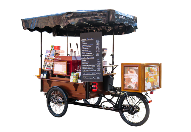 Free vehicle bicycle coffee illustration