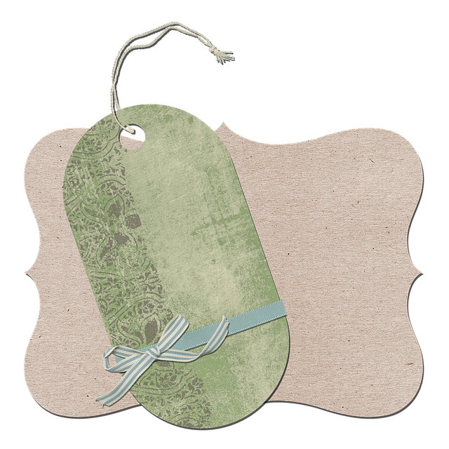 Free tag gift label illustration
