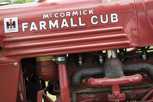 Mccormick, Farmall, Junges, Traktor, Rot