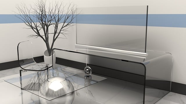 Free interior glass steel illustration