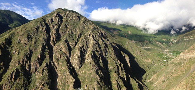 Free Mountain Blue Sky photo and picture