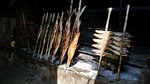 grilled fish, thung nai, peace