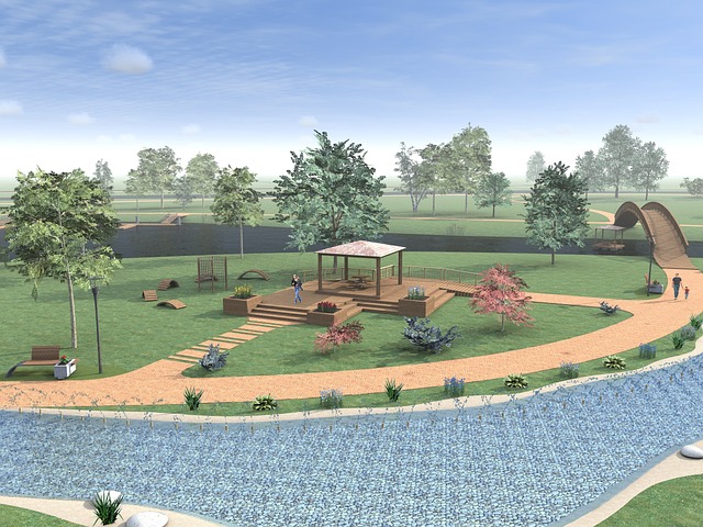 Landschaftsbau, Park, Freizeit, Erholung