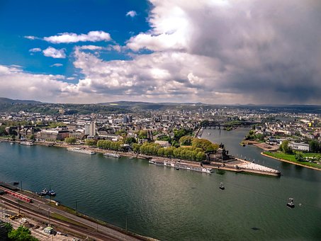 Free Koblenz From The Ehrenbreitstein Fortress photo and picture