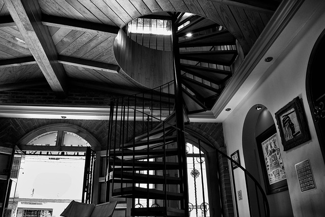 Trap, Architectuur, Binnenkant, Leuning