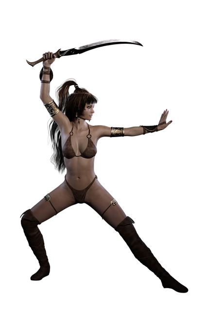 Free woman warrior amazone illustration