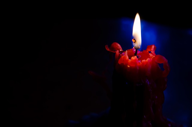 Vela, Fuego, Oscuro, Romance, Romántico