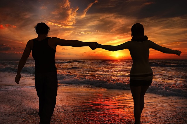 Free sunset evening atmosphere few illustration