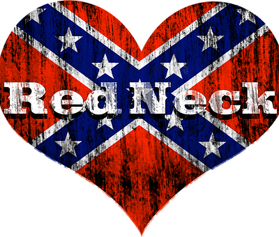 Red Neck, Herz, Bauer, T-Shirt, Grafik