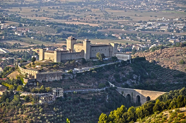 Free Spoleto The Albornoz Fortress photo and picture