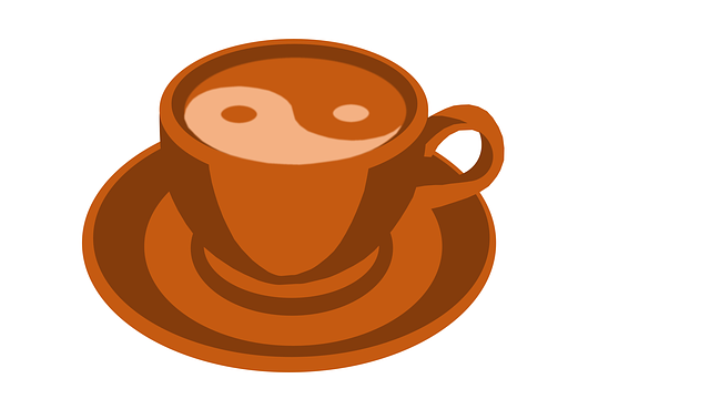 Free coffee yin yang illustration