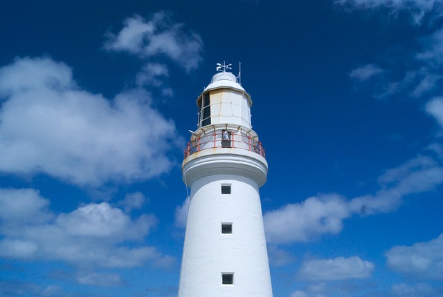 Vuurtoren, Kust, Oceaan, Reizen, Wit