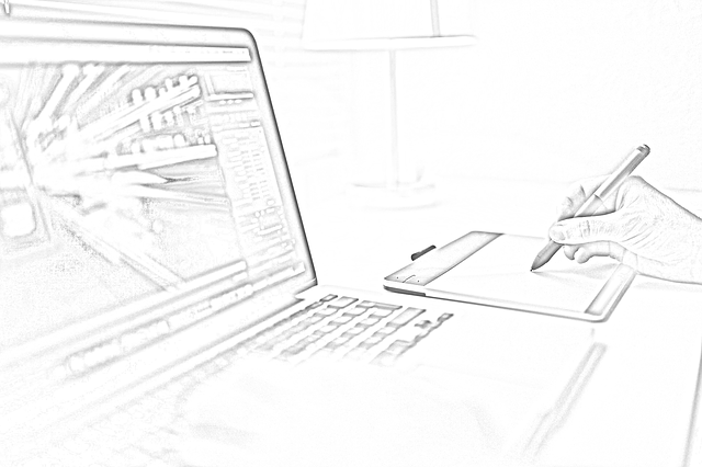 Ping Drawing Computer Download Computer, Sketching, Working. Royalty-Free Stock Illustration ...