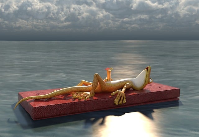Free summer sea water illustration