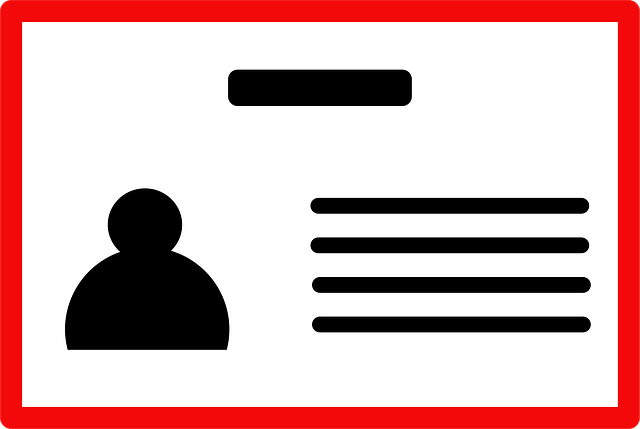 Free map visiting card identity card vector