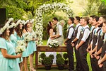 marriage, field, godparents