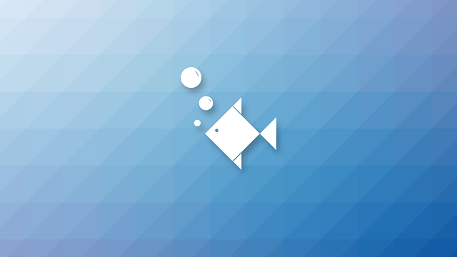 Free wallpaper poly fish illustration