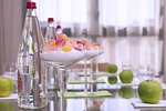 glass, candy, apples