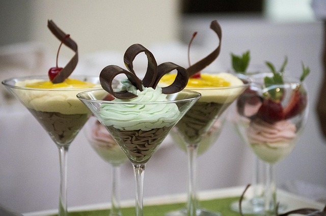 Mousse, Chocolate, Fresas, Mango, Postre
