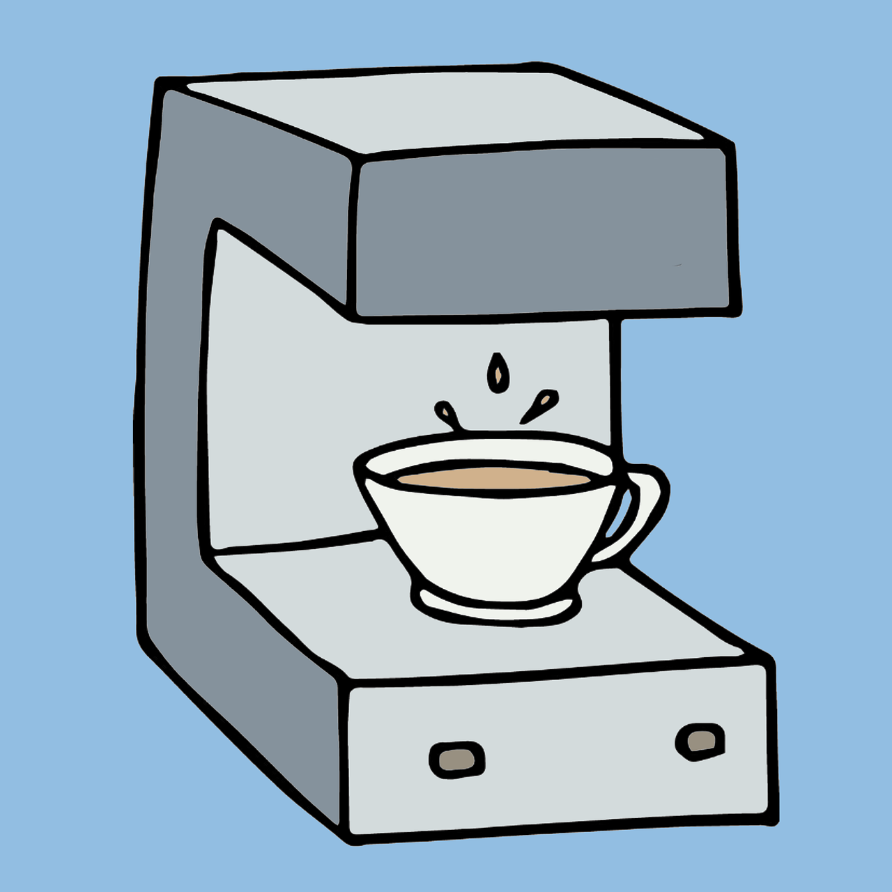 Download Coffee Machine, Coffee Maker, Coffee. RoyaltyFree Stock Illustration Image Pixabay