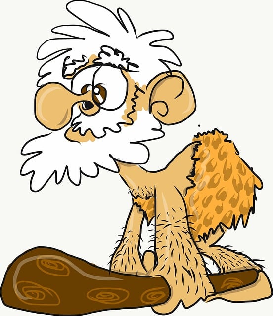Free caveman cartoon man illustration