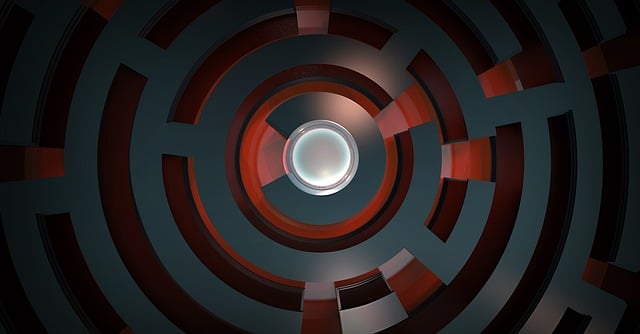 Free labyrinth center way out illustration