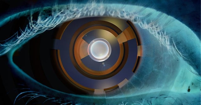 Free eye cyborg digitization illustration