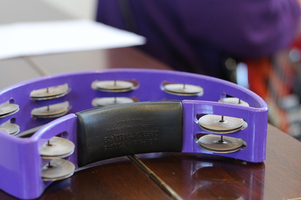 Purple tambourine Clearance