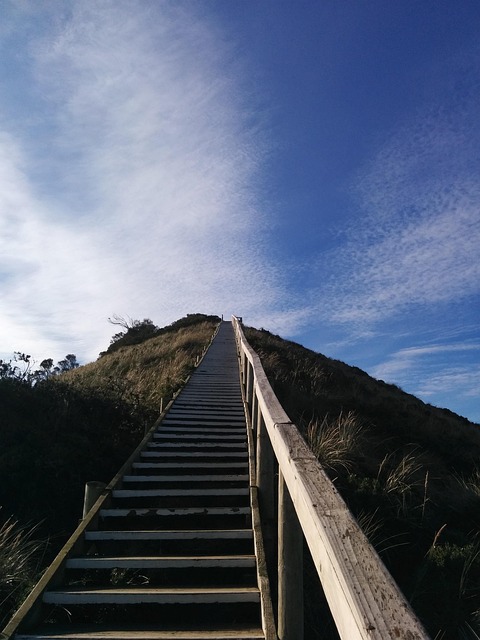 Free Stairs Clouds photo and picture