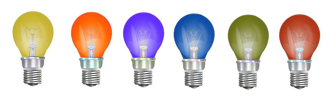Free Light Bulbs Color illustration and picture