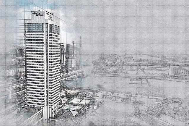 Free architecture building design illustration