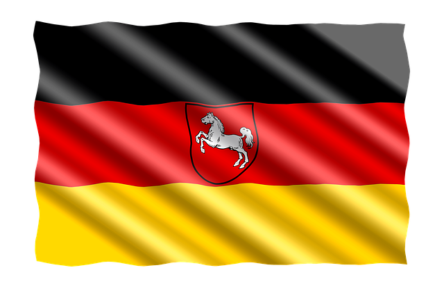 Free germany banner flag illustration